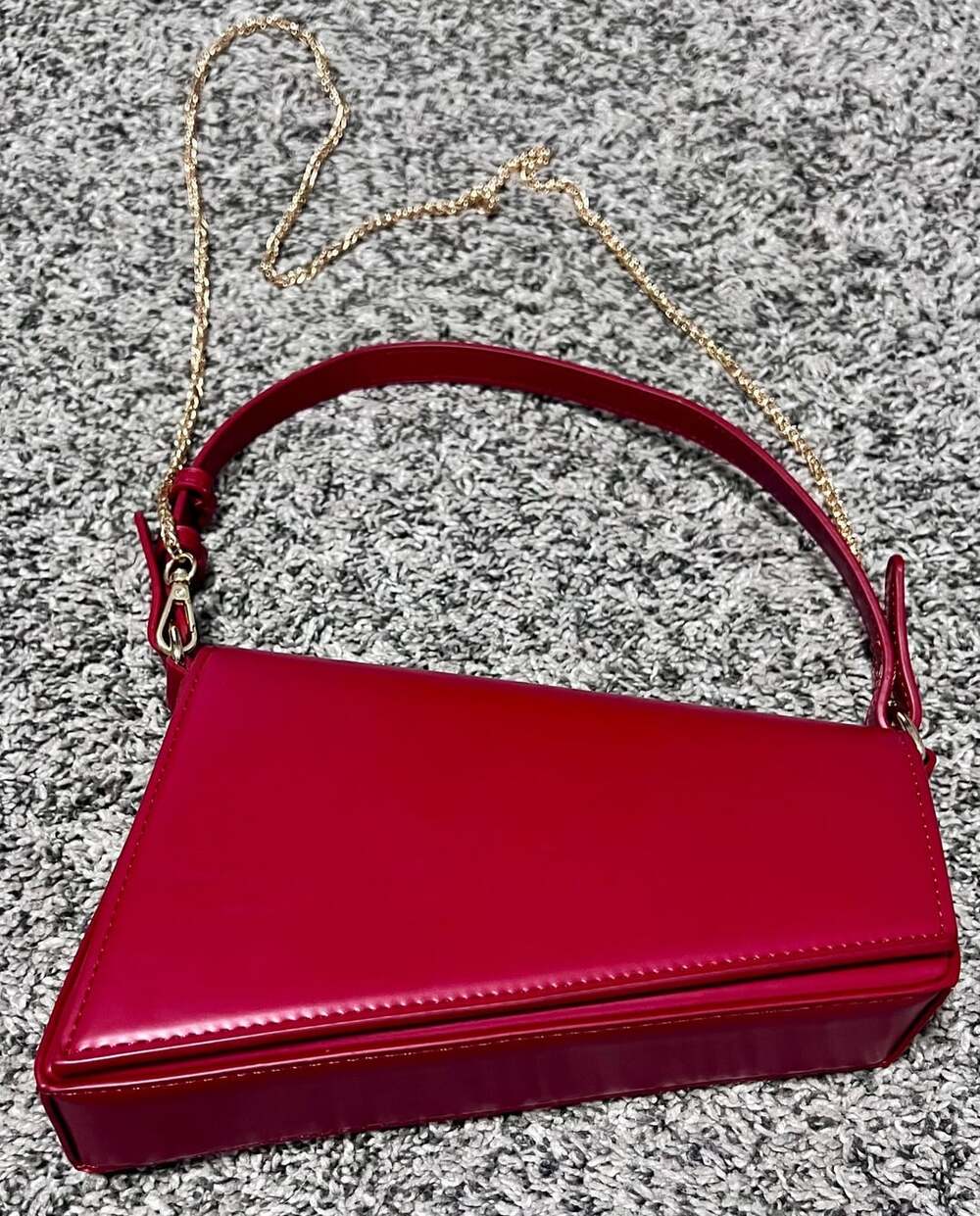 Urban Expressions Asymmetric Red Shoulder Bag